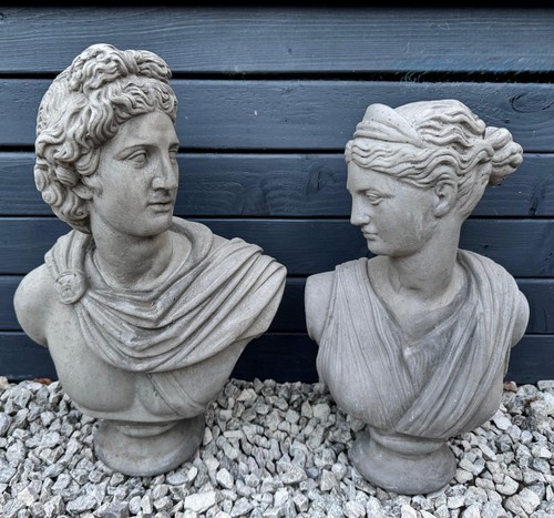 Wonderful weathered cast stone - cast,