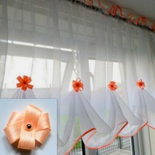 White Voile Net Curtain with