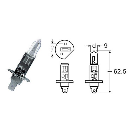 Blue lamp 12v 55w - lamp, 12v-55w