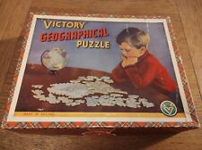Victory Jigsaw geographical Puzzle Europe complete checked Wooden