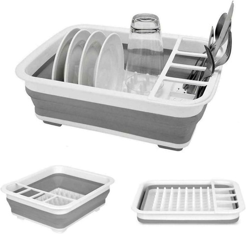 Collapsible dish drainer large - dish,