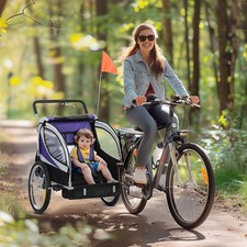 Kids Bike Trailer Double Seat