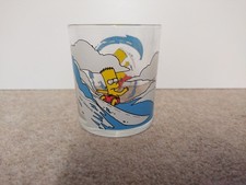The Simpsons Nutella Vintage 2000 Glass, Bart Surfing Edition 
