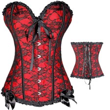 Women Sexy Overbust Boned