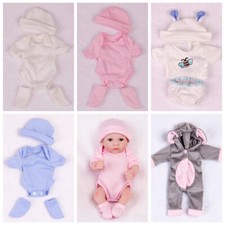 10-11inch Reborn Dolls Clothes Set DIY Baby Girl/Boy Doll Soft Outfit Kids Gift