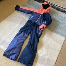 Girls Wedze Ski Suit Age 10. One Piece Ski Suit