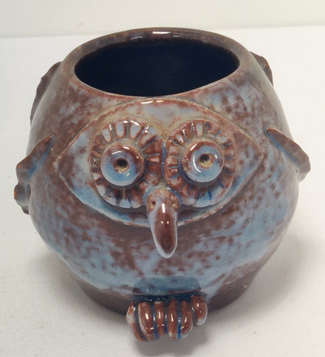 Vintage ceramic pottery owl - ceramic,