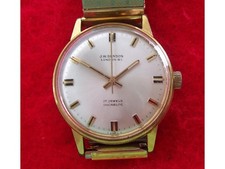 Vintage J W BENSON Dress Watch with Expanding Stainless Steel Wristband - 338
