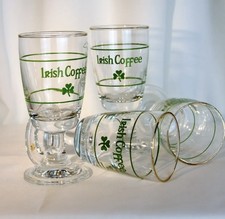 6 Vintage Irish Coffee Glasses