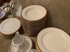 Red & Gold Christmas Dinner service 10 Plus Setting