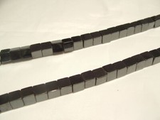 16" String Magnetic Hematite Beads : HEMMAG01 - 6mm Cube