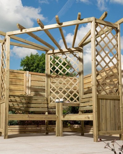 Pemberley corner garden arbour - pemberley,