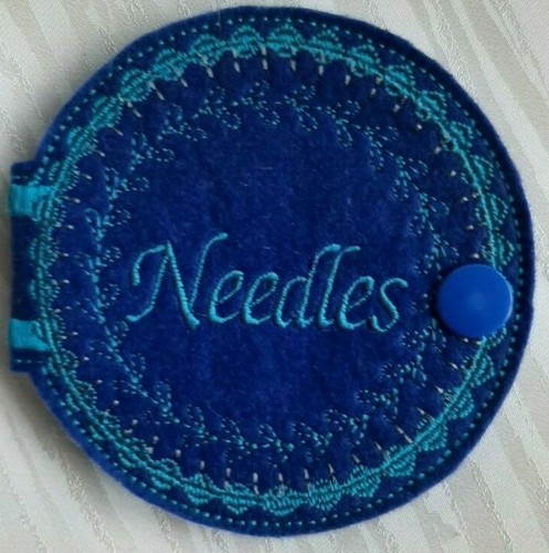 Handmade machine embroidered