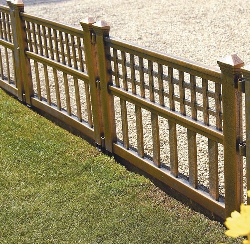 Parkland plastic fence panels - fence,
