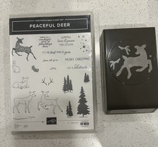 Stampin Up Peaceful Deer Stamp Set And Coordinating Punch
