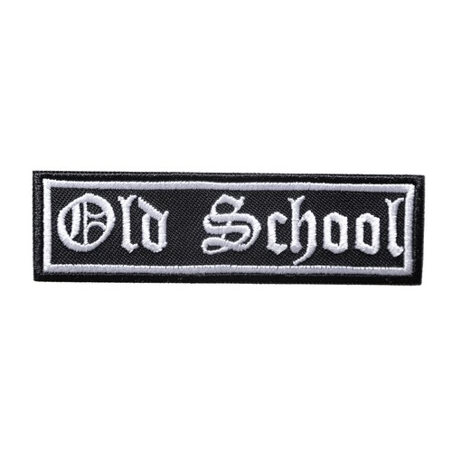 Old school biker patch premium - school,