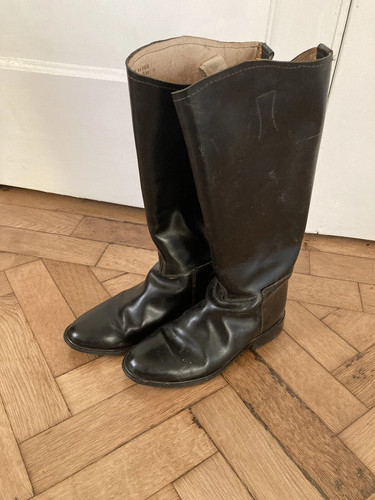 Vintage leather riding - leather, boots