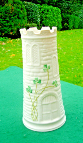 Belleek castle tower vase - belleek,