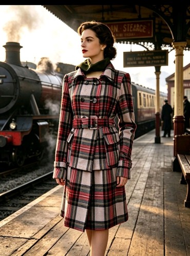 Vintage 1940s 1950s - style, wool