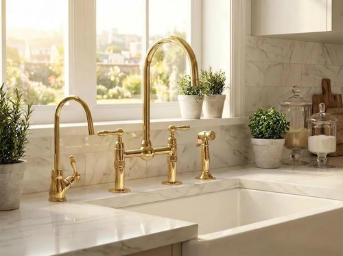 Unlacquered brass bridge - unlacquered,
