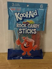 Kool Aid Rock Candy Sticks - 6