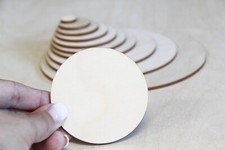 Wooden Circle Shape Craft Tag