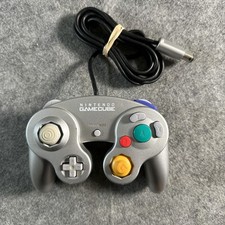 Nintendo GameCube Controller DOL-003 Platinum Silver Wired Official OEM Pad