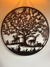 Large Bronze Tree Of Life Metal Garden Outdoor Wall Art  Plaque 80cm Diameter