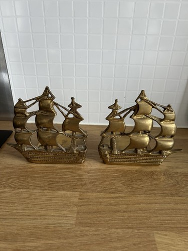 Hms victory brass bookends - victory,