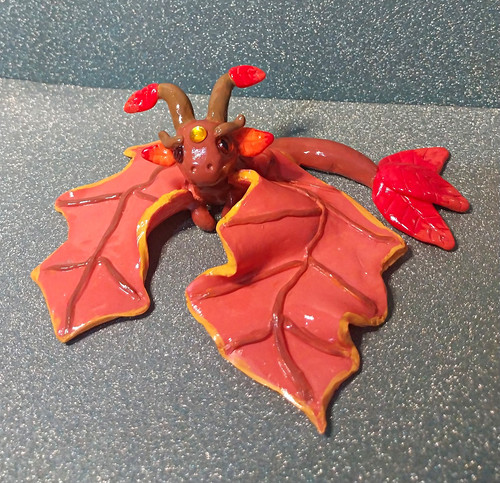 Handmade small autumn dragon - handmade,