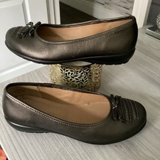 Hotter Emmy Leather Flat Shoes