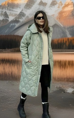 Zara coat trench parka - coat, teal