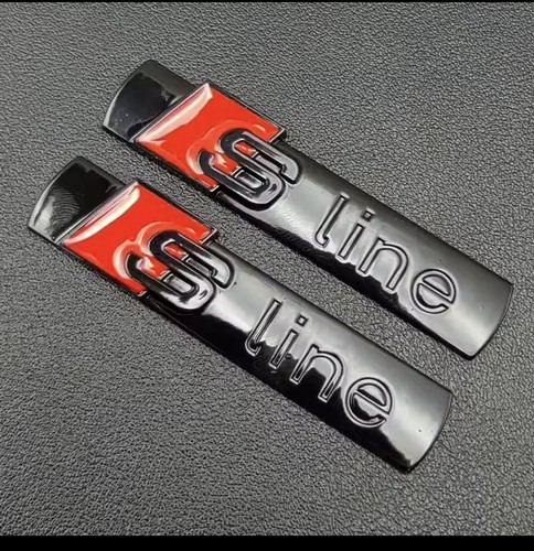 Audi line 2pcs metal - audi, 3d