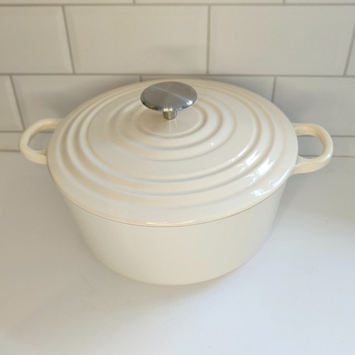 Cream enamelled cast iron - enamelled,