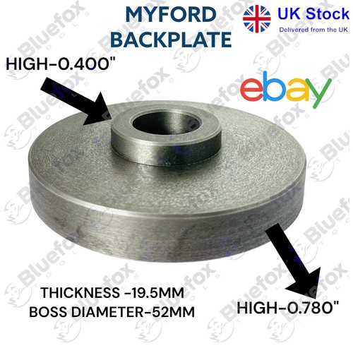 Backplate cast iron chuck - backplate, 5"