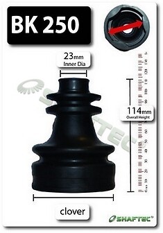 Shaftec front right boot - shaftec, cv