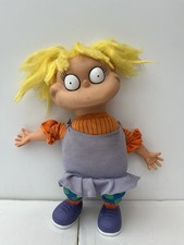 Vintage Rugrats 1993 Nickelodean 90s Angelica Vinyl Toy Doll Bunches Pig Tails