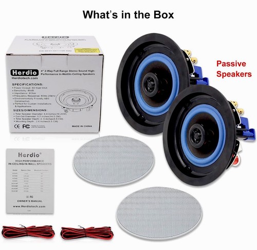 Ceiling speakers 160w pair - ceiling,
