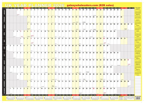 2026 unmounted year view - year,