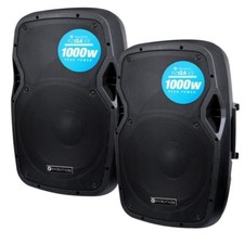 Evolution Audio RZ12A V3 12" 1000W Active DJ Disco PA Club Stage Speaker (Pair)