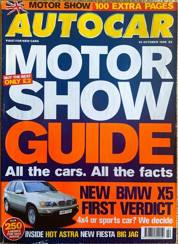 Autocar magazine oct - magazine, 20-oct-99
