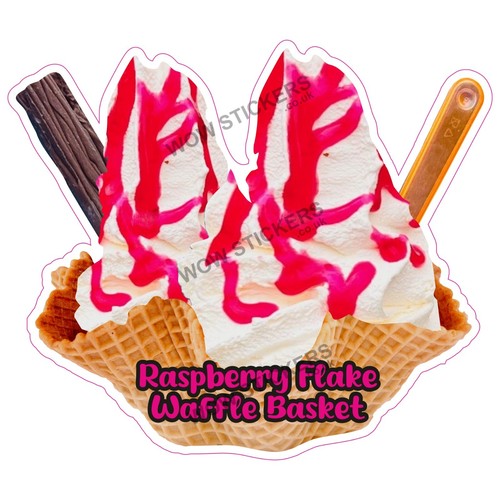 Ice cream van sticker - cream,