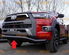 Toyota Hilux Front Bar Bumper Front Bar Spoiler Bull Bar 2016 - 2025 Black