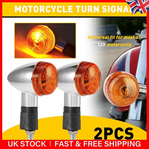 Chrome motorcycle turn signal - chrome,