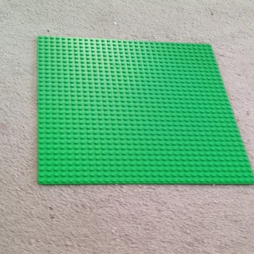 Lego green baseplate building - green,