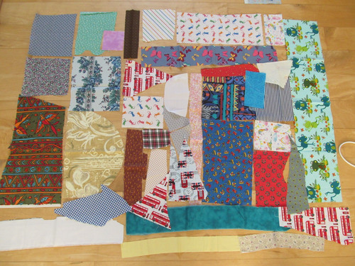 Fabric pieces off cuts - fabric,
