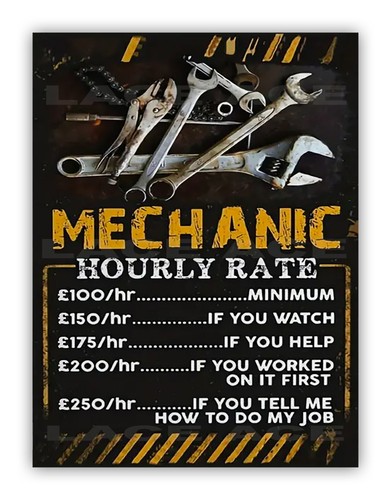 Funny mechanic hourly rate - "mechanic, rate"