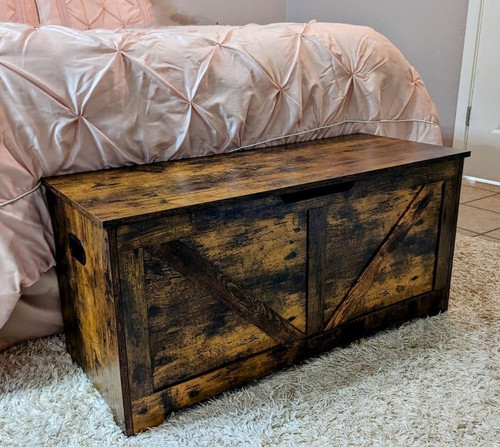 Rustic storage chest - storage,