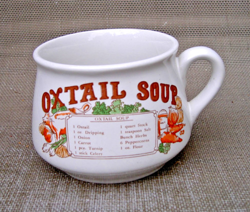 Vintage 1970s ceramic soup - vintage,