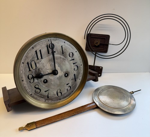 Antique wall clock - wall, movement